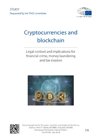 Cryptocurrencies and Blockchain