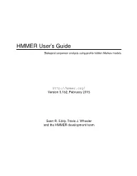 HMMER User's Guide
