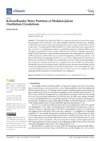 Kelvin/Rossby Wave Partition of Madden-Julian Oscillation Circulations