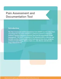 Pain Assessment and Documentation Tool