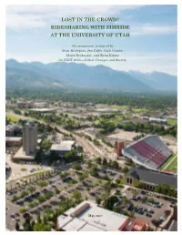 Ridesharing with Zimride at the University of Utah