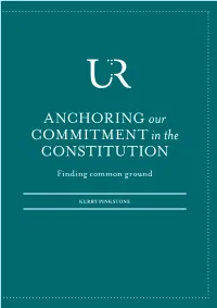ANCHORING Our Commitmentin the CONSTITUTION