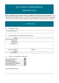 Application Form
