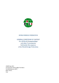General Conditions of Contest for The