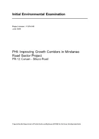 Initial Environmental Examination PHI: Improving Growth Corridors In
