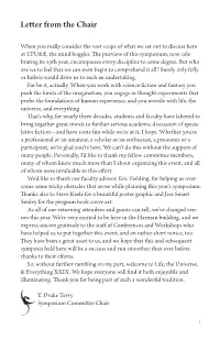 Letter from the Chair