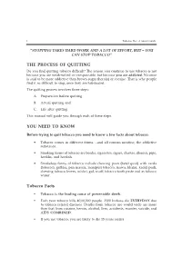 Tobacco Use: a Smart Guide