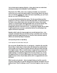 Transcript of Stuck in the Uncanny Valley