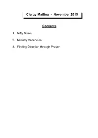MAILING CONTENTS PAGE.Pub