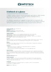 X Infotech at a Glance