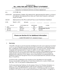 BILL ANALYSIS and FISCAL IMPACT STATEMENT Please See