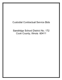 Custodial Contractual Service Bids