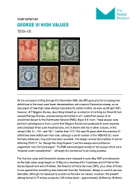 George Vi High Values 1939-48