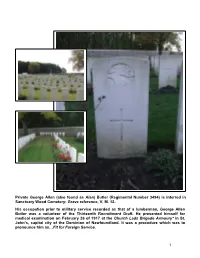 1 Private George Allen