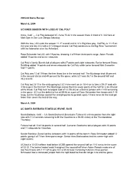 2003-04 Game Recaps March 6, 2004 UCI ENDS SEASON with LOSS