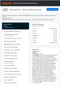 968 Bus Time Schedule & Line Route