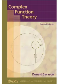 Complex Function Theory
