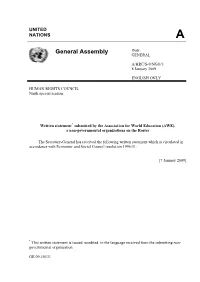 General Assembly Distr