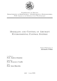 Modelling and Control of Aircraft Environmental Control Systems