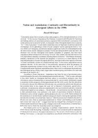 2 Nation and Assimilation: Continuity And
