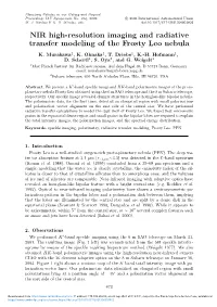 NIR High-Resolution Imaging and Radiative Transfer Modeling of the Frosty Leo Nebula