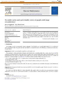 On Stable Cycles and Cycle Double Covers of Graphs with Large Circumference