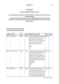 Planning Applications