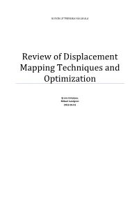 Review of Displacement Mapping Techniques and Optimization