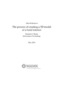 The Process of Creating a 3D Model of a Hotel Interior