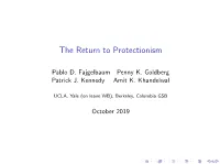 The Return to Protectionism