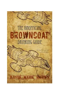 The Unofficial Browncoat Drinking Guide
