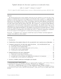 Upwind Schemes for the Wave Equation in Second-Order Form