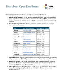 Facts About Open Enrollment