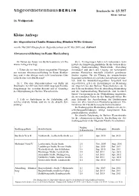 Kleine Anfrage