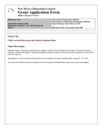NMHC Grant Application #. 2528