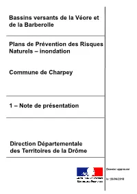 Note De Présentation Ppri Charpey