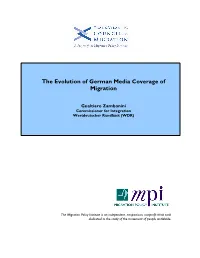 The Evolution of German Media Coverage of Migration