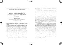 How Did Politics Respond to the Occurrence and Collapse of The