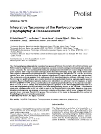 Integrative Taxonomy of the Pavlovophyceae (Haptophyta): a Reassessment