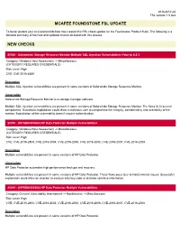 Mcafee Foundstone Fsl Update