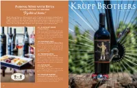 Pairing Wine with Bites