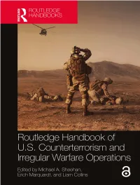 Routledge Handbook of U.S. Counterterrorism and Irregular