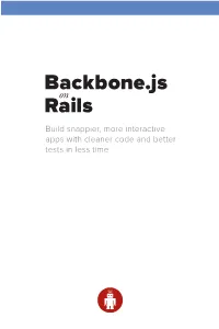 Backbone.Js on Rails