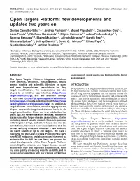 Open Targets Platform: New Developments and Updates Two Years On