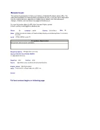 Full Text Contract Begins on Following Page. Metadata Header