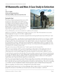Of Mammoths and Men: a Case Study in Extinction by Nancy A