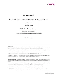 The Architecture of Marcus Vitruvius Pollio, in Ten Books