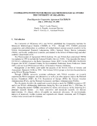 Cooperative Institute for Mesoscale Meteorological Studies the University of Oklahoma