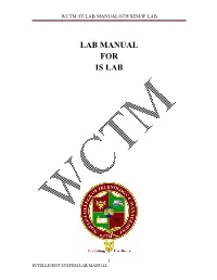 Lab Manual for Is Lab