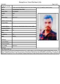 Missing Person - Period Wise Report (CIS) 02/02/2021 Page 1 of 50